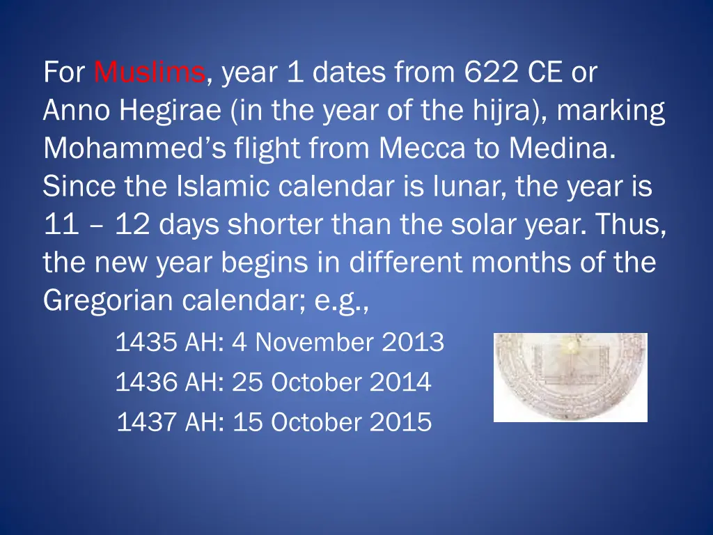 for muslims year 1 dates from 622 ce or anno