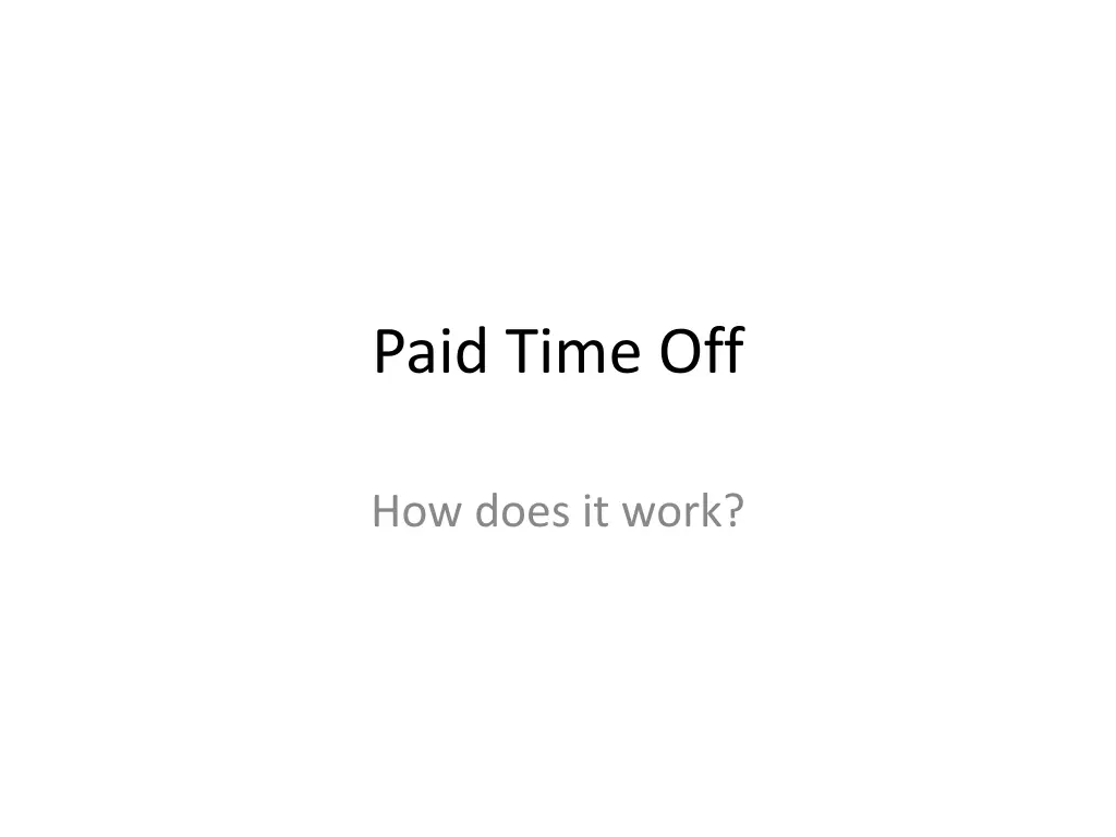 paid time off 1