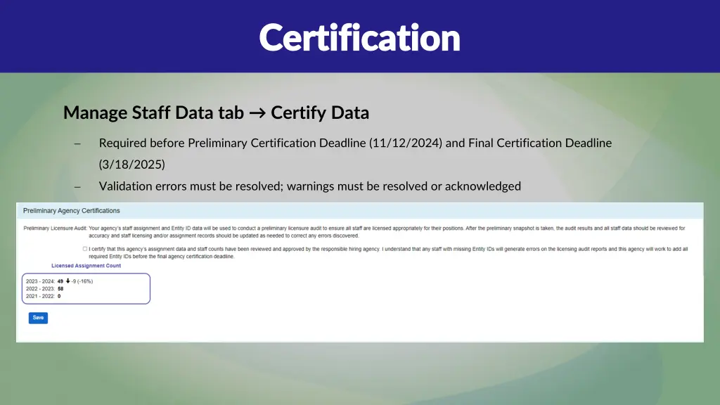 certification certification