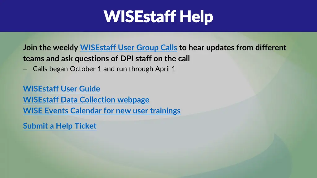 wisestaff help wisestaff help