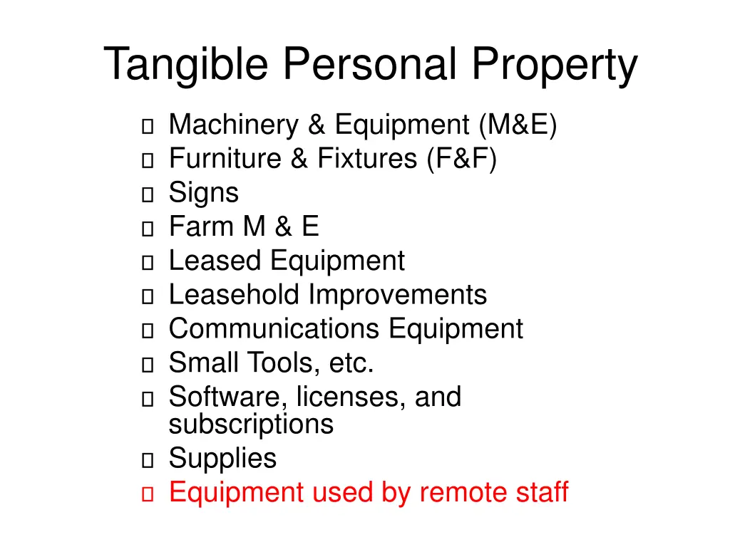 tangible personal property