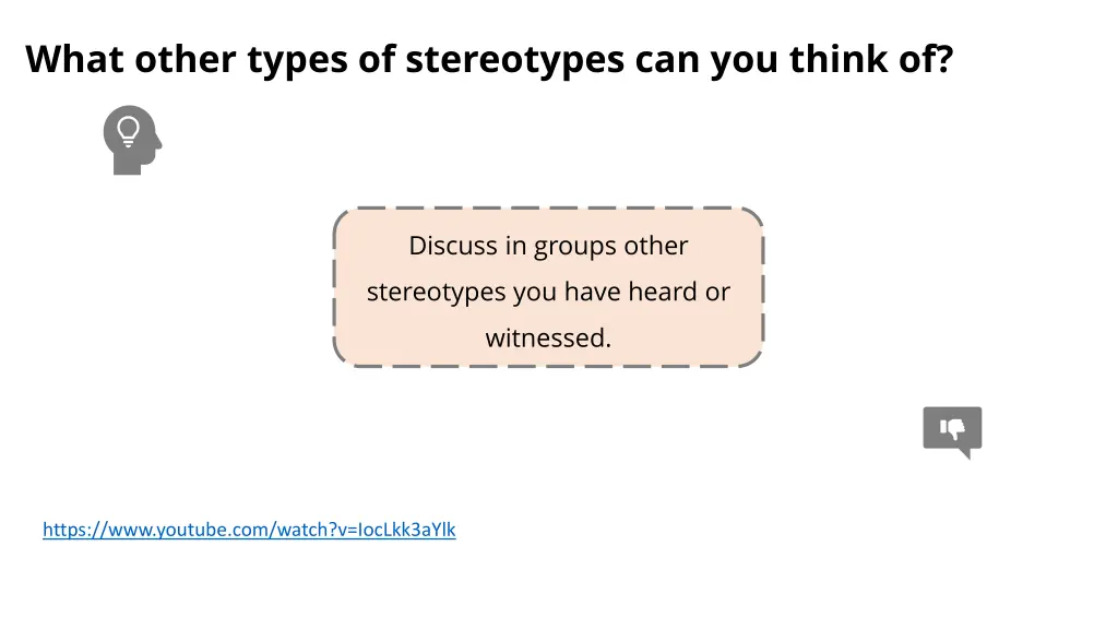 what other types of stereotypes can you think of