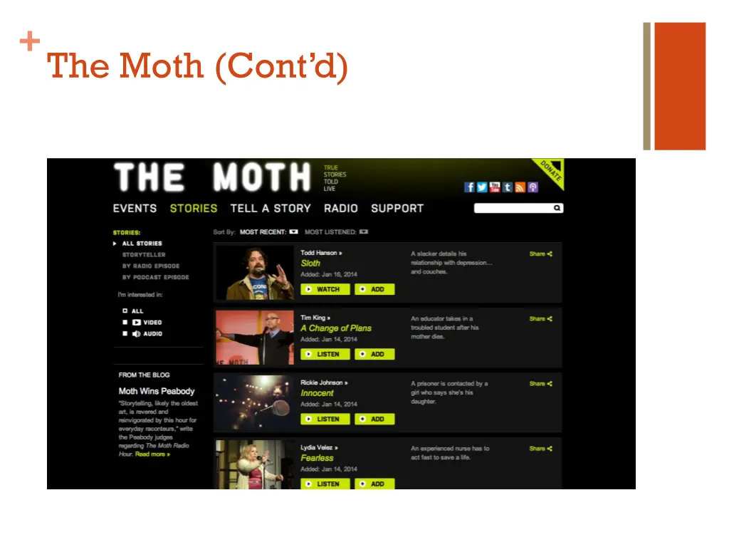the moth cont d