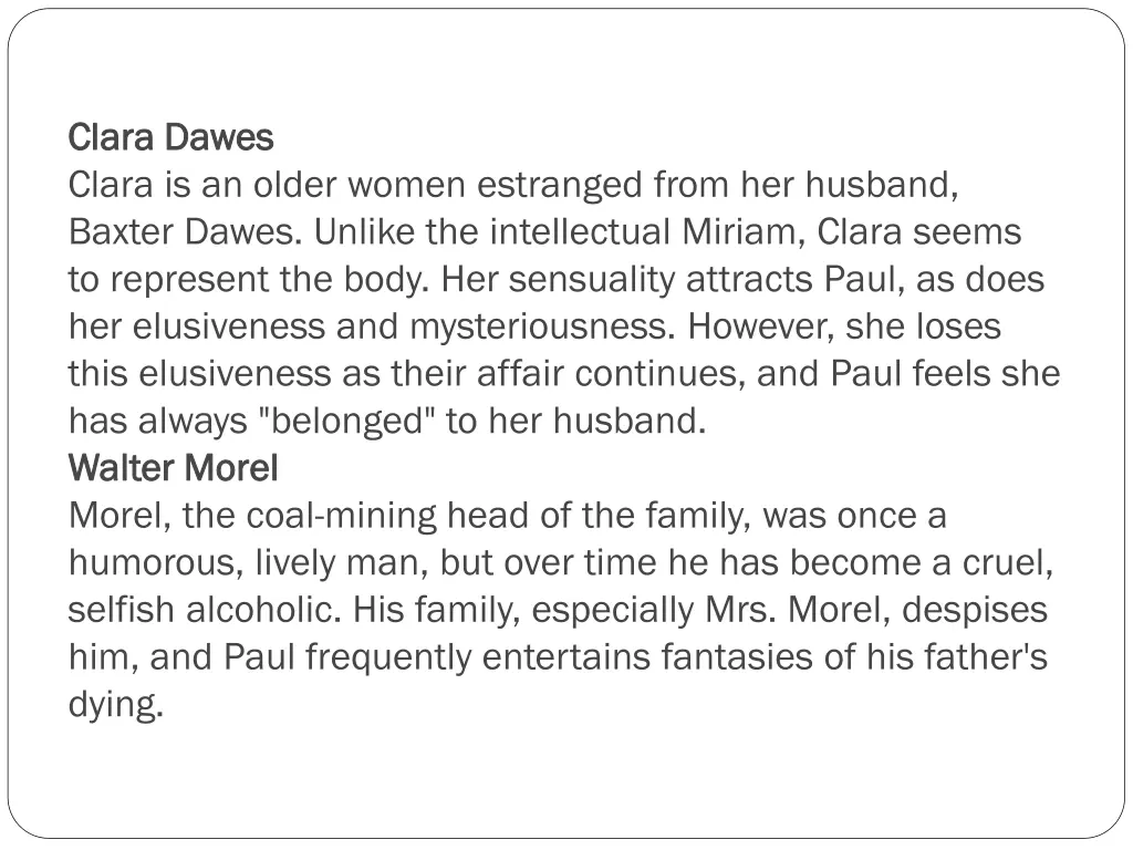 clara dawes clara dawes clara is an older women