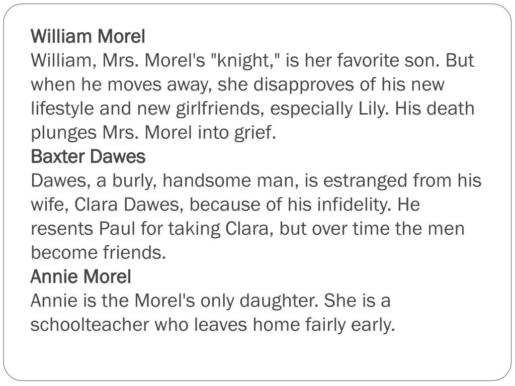 william morel william morel william mrs morel