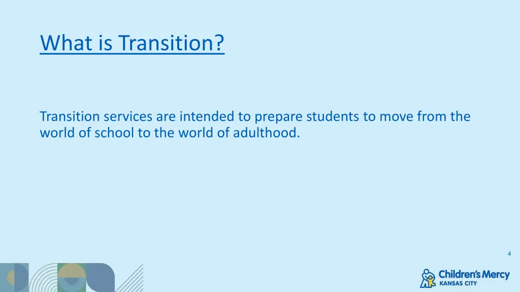 what is transition