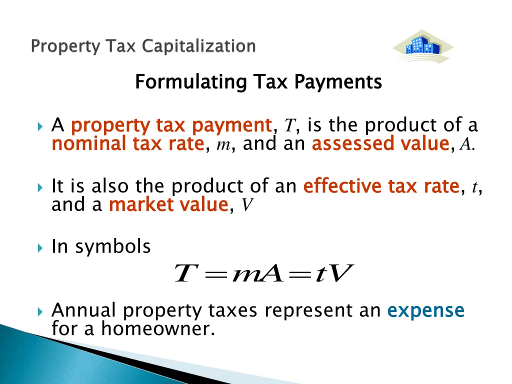 formulating tax payments