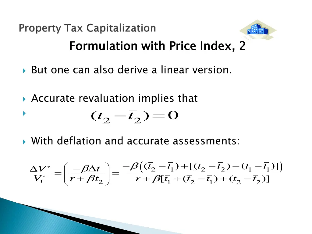 formulation with price index 2