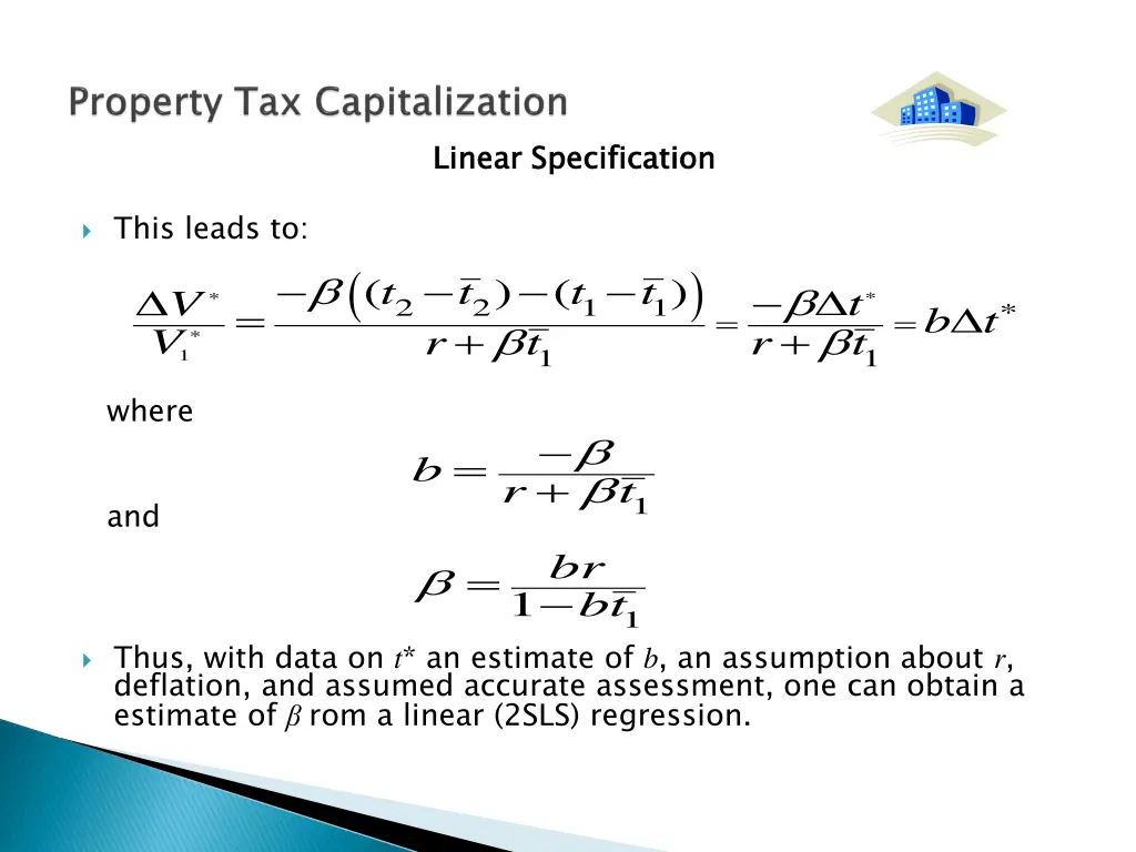 linear specification