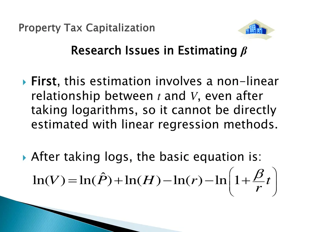 research issues in estimating