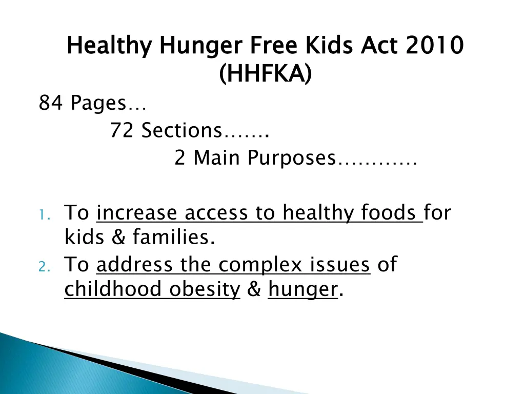 healthy hunger free kids act 2010 hhfka 84 pages