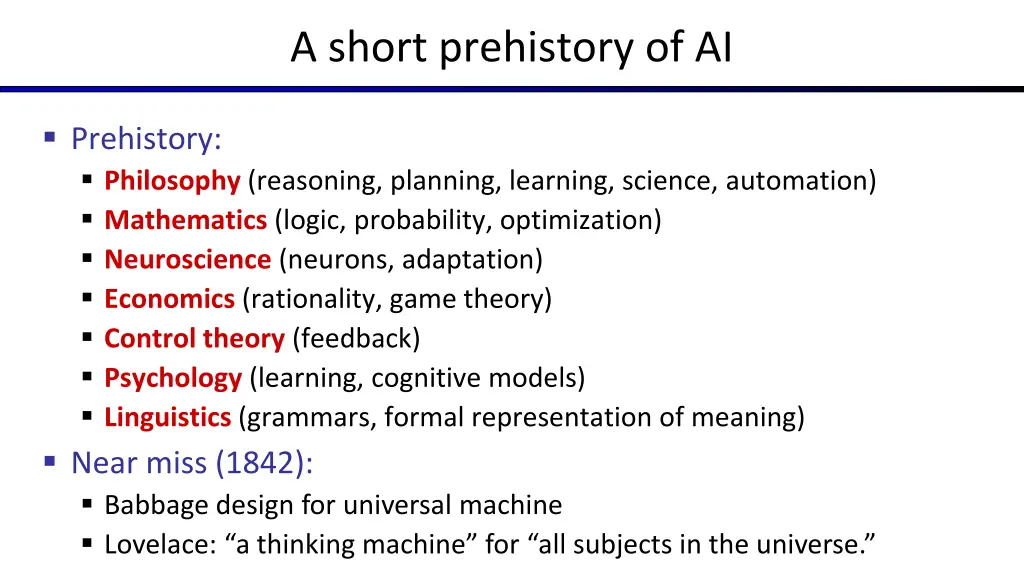 a short prehistory of ai