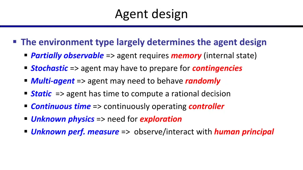 agent design