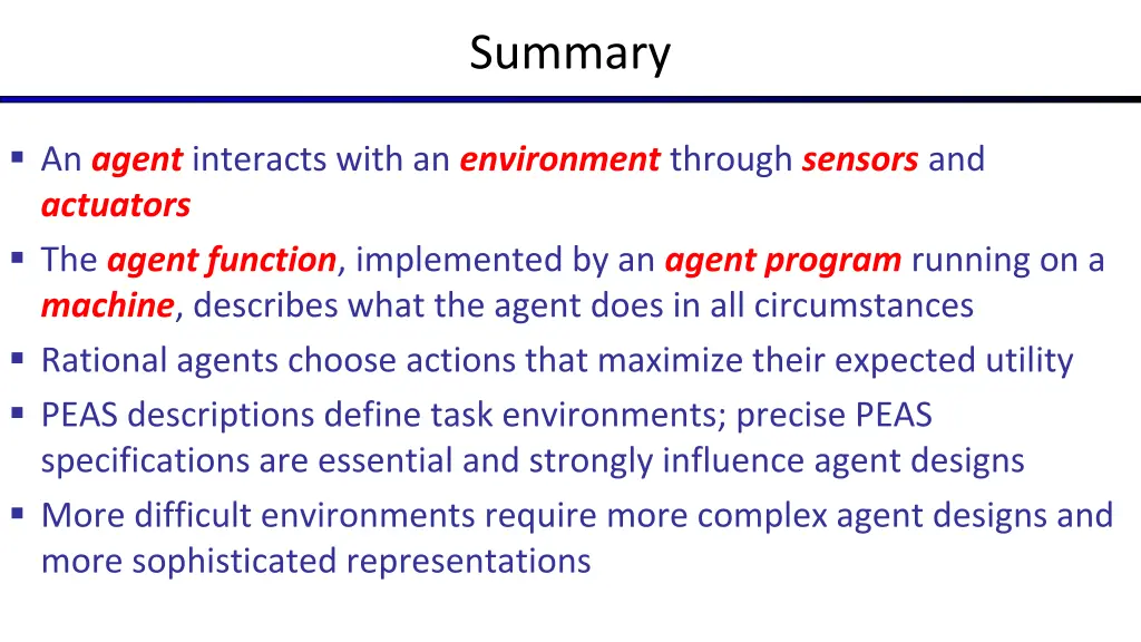 summary