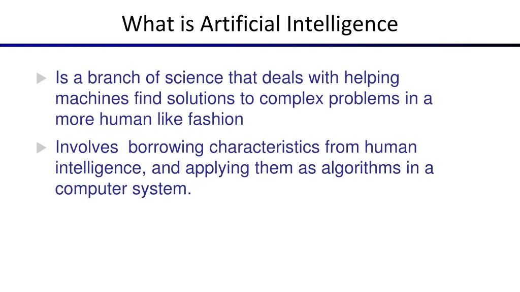 what is artificial intelligence