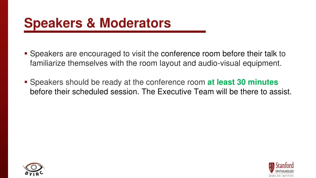 speakers moderators