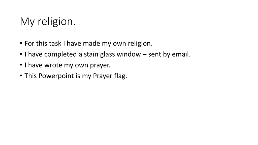 my religion