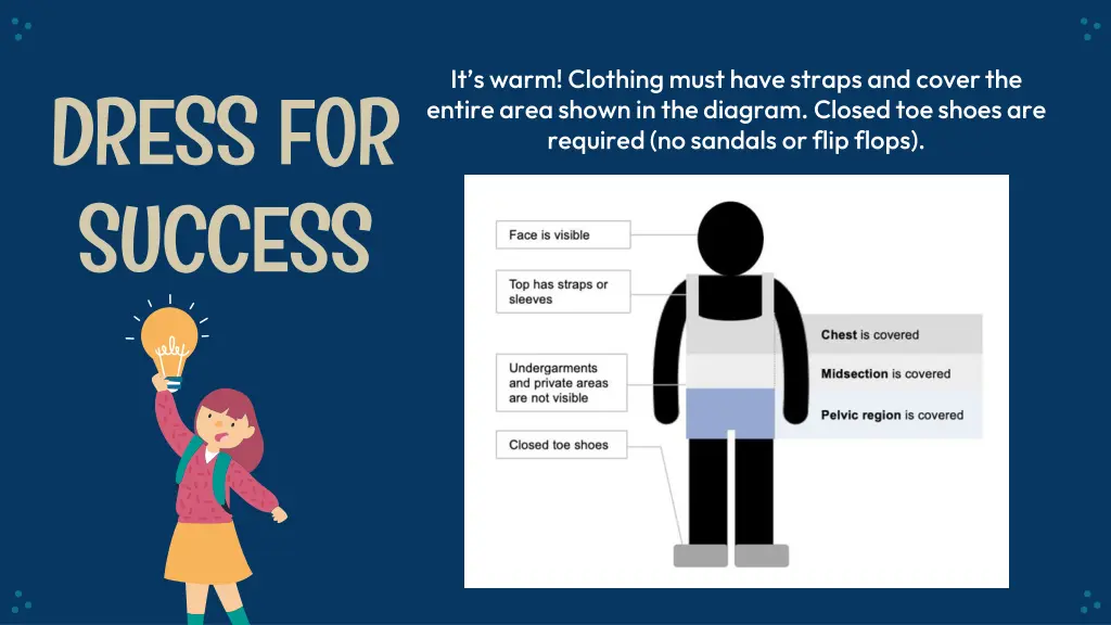 it s warm clothing must have straps and cover