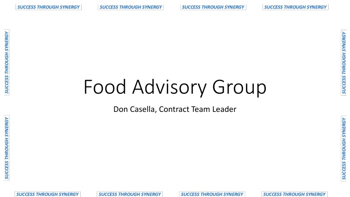 food advisory group
