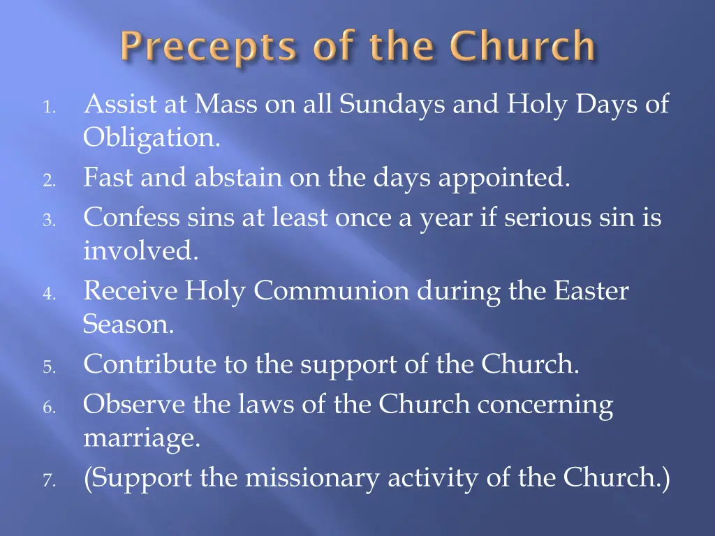 assist at mass on all sundays and holy days