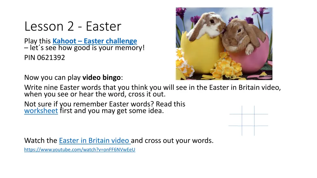lesson 2 easter play this kahoot easter challenge