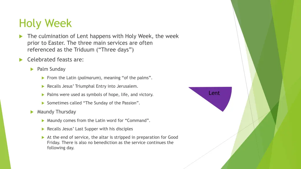 holy week