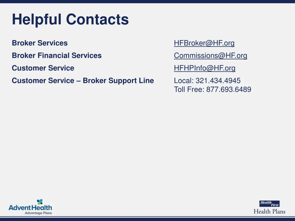 helpful contacts