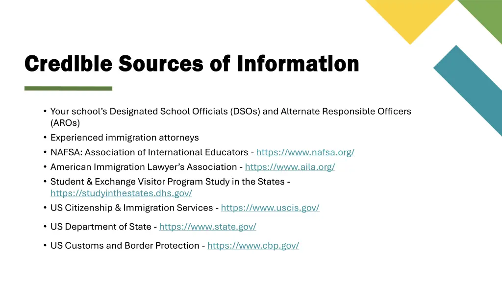 credible sources of information credible sources