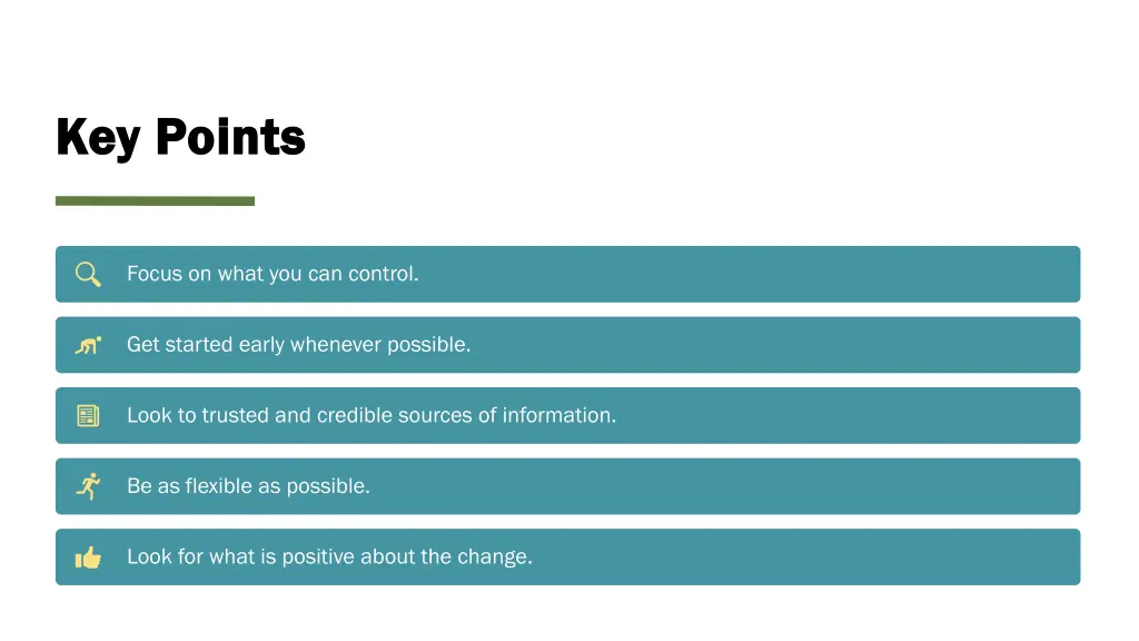 key points key points