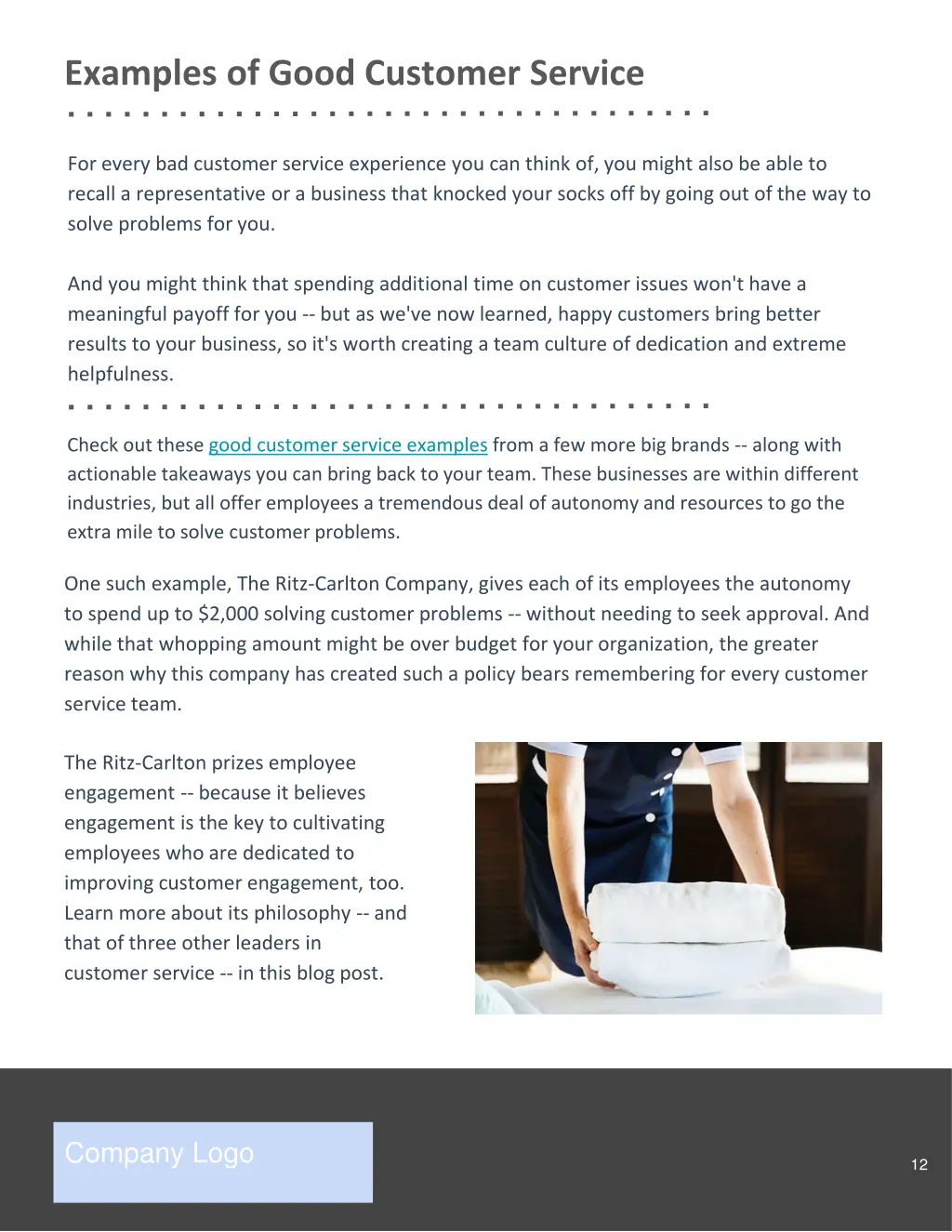 examples of good customer service