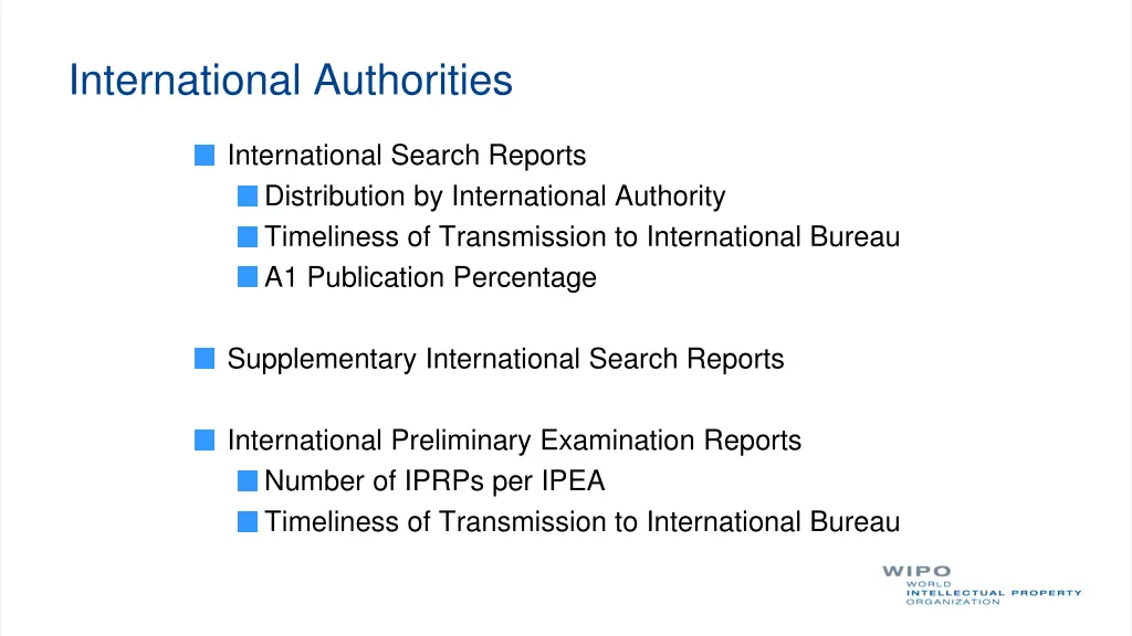 international authorities