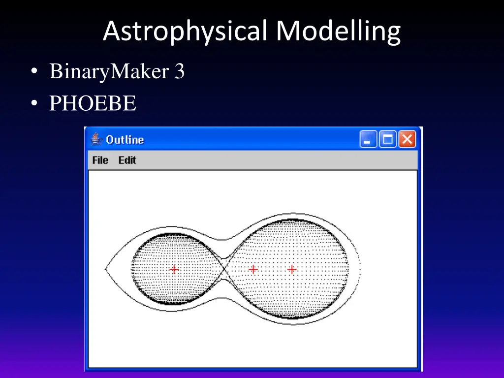 astrophysical modelling binarymaker 3 phoebe