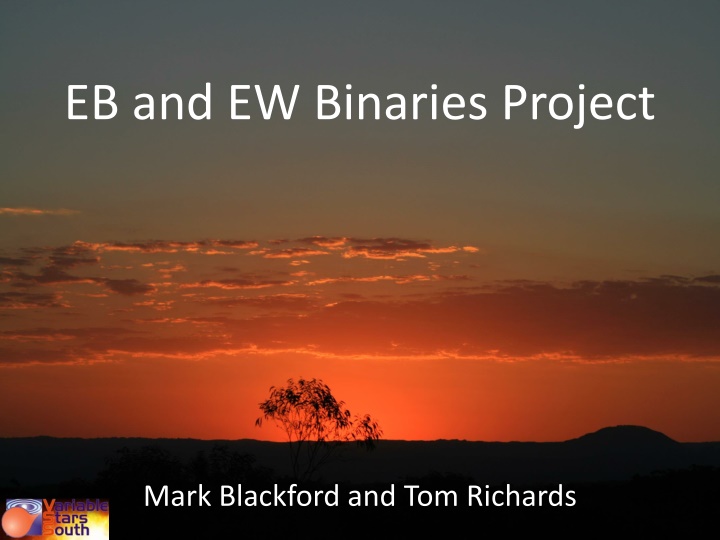 eb and ew binaries project