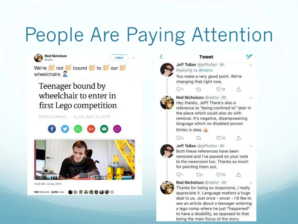 people are paying attention