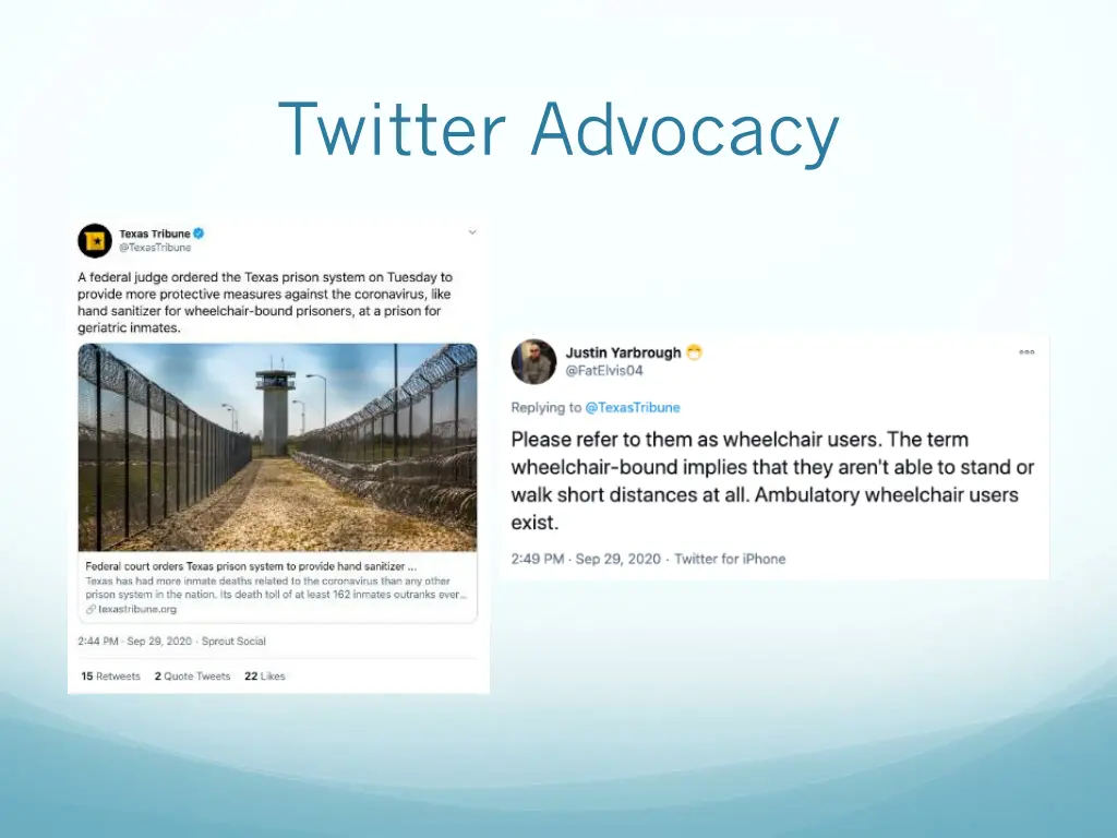 twitter advocacy