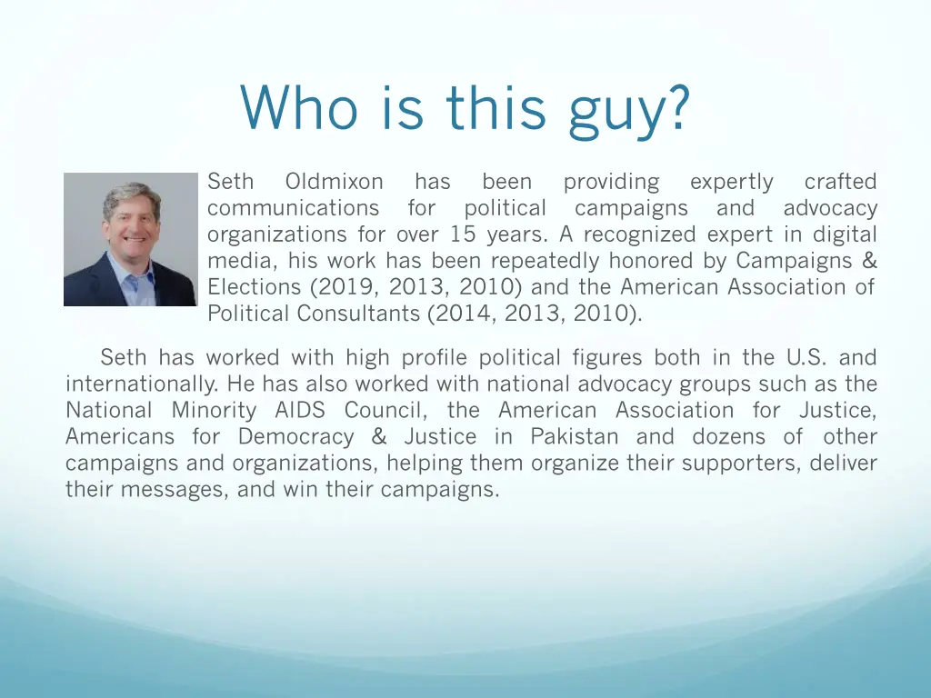 who is this guy
