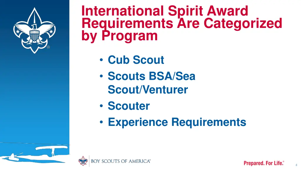 international spirit award requirements