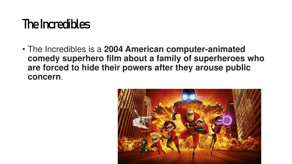 the incredibles