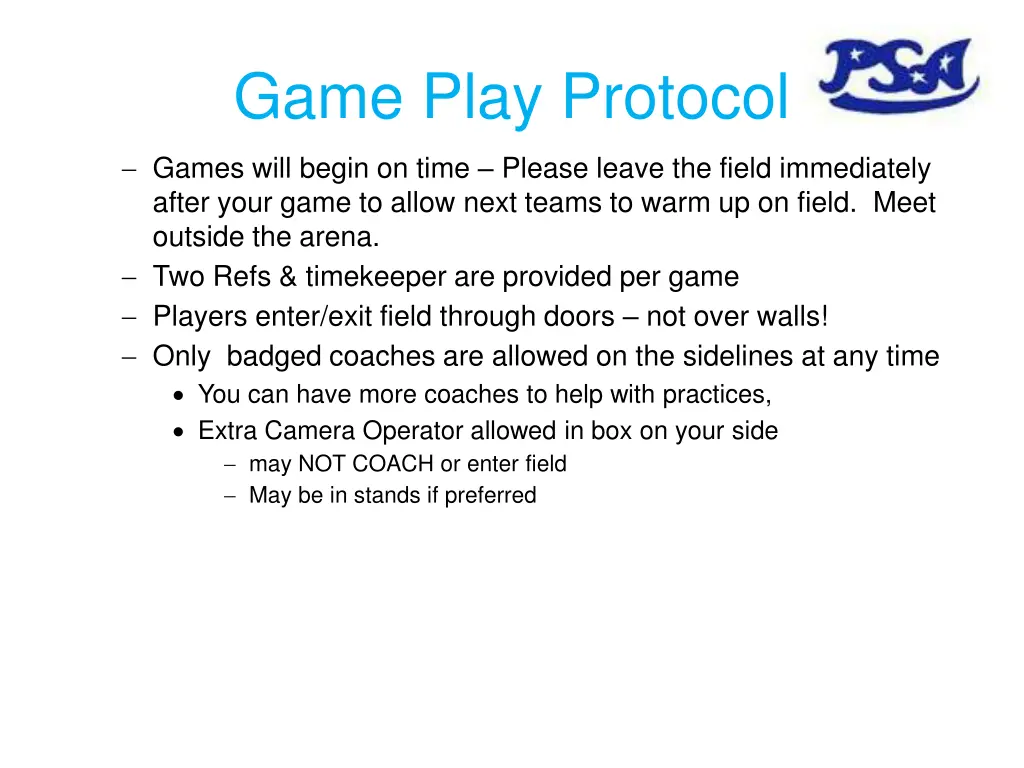 game play protocol