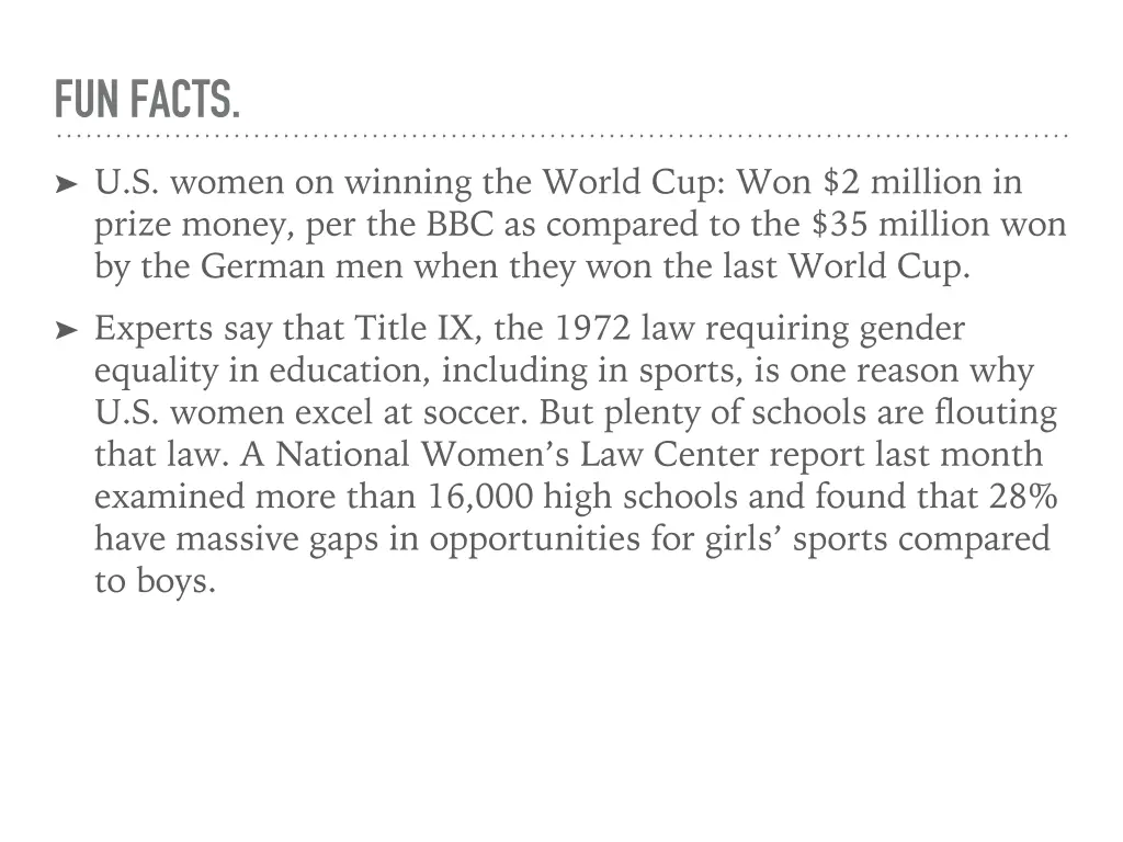 fun facts