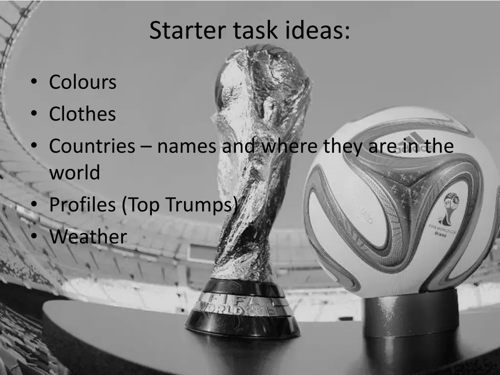 starter task ideas