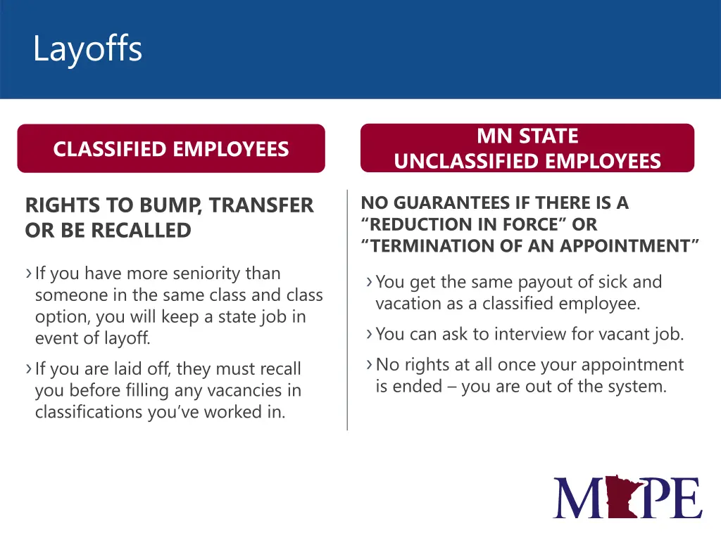 layoffs
