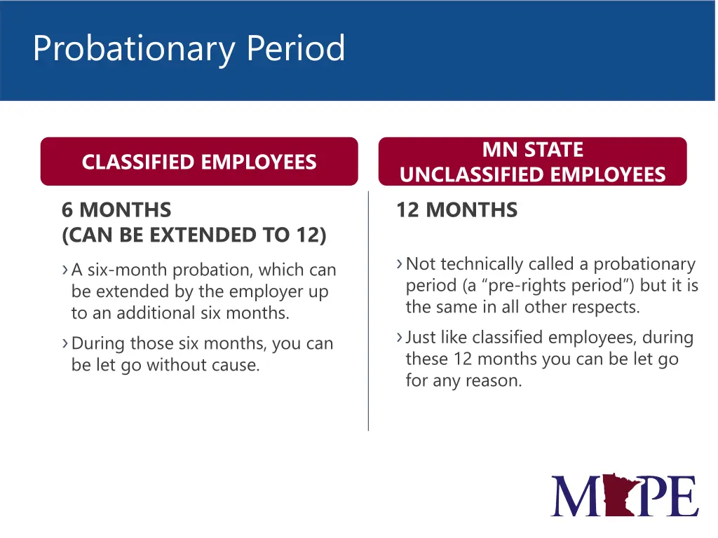 probationary period