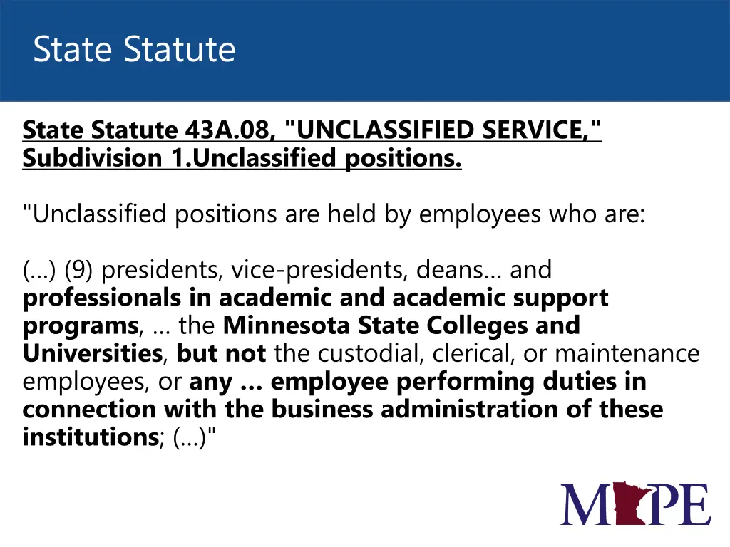 state statute