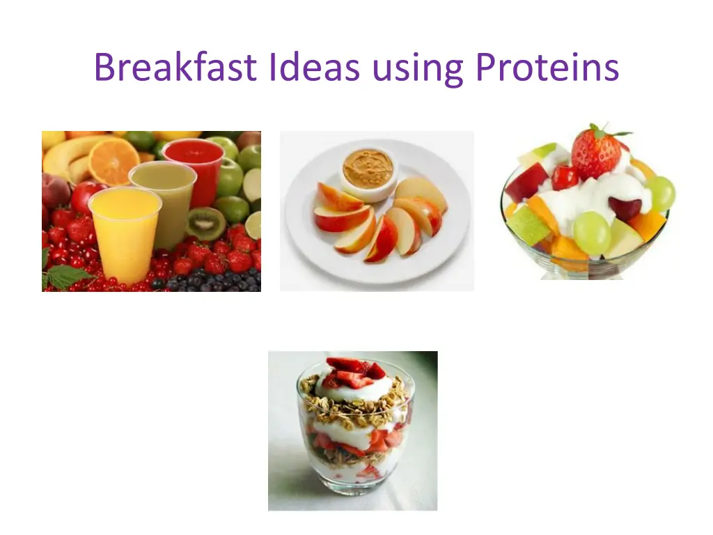 breakfast ideas using proteins