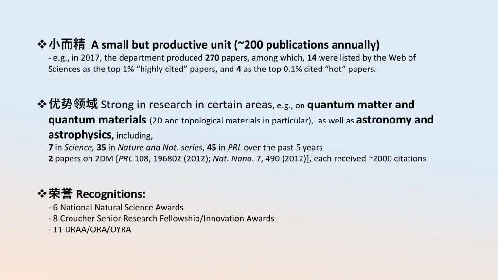 a small but productive unit 200 publications