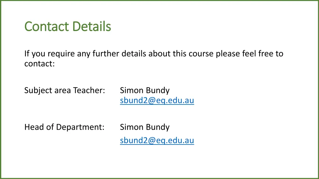 contact details contact details