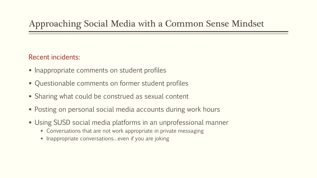 approaching social media with a common sense 1
