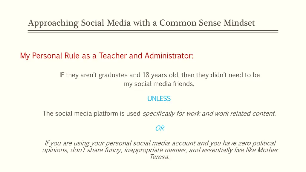 approaching social media with a common sense 3