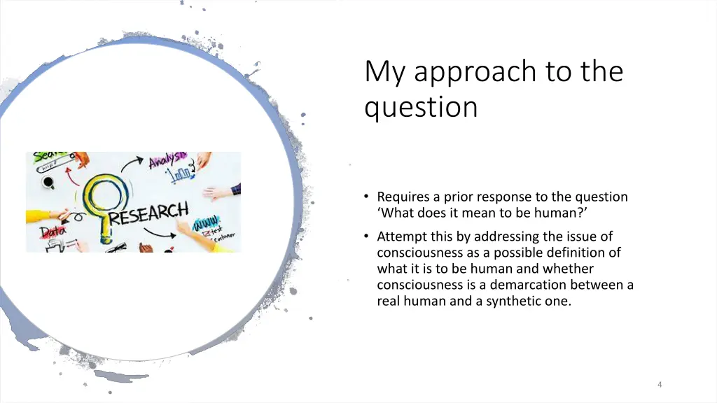 my approach to the question